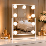 Charger l'image dans la galerie, Miroir de maquillage LED Hollywood compact
