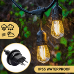 Carica l'immagine nel visualizzatore della galleria, Catena luminosa S14 (25+2 lampadine LED)
