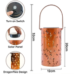 Upload the image to the gallery viewer: Solar Lantern LED Dragonfly Sea
