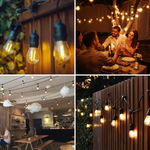 Carica l'immagine nel visualizzatore della galleria, Catena luminosa S14 (25+2 lampadine LED)
