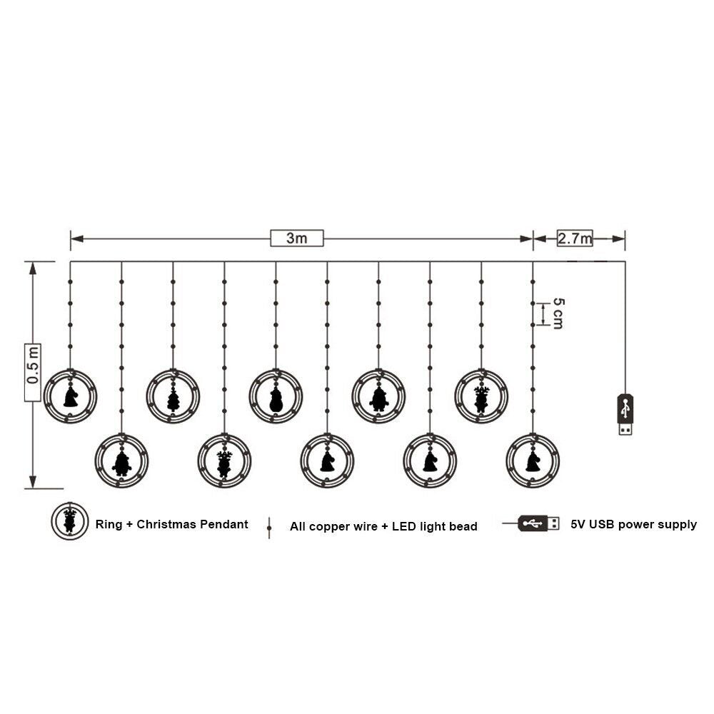 JingleRings™ LED Christmas lights